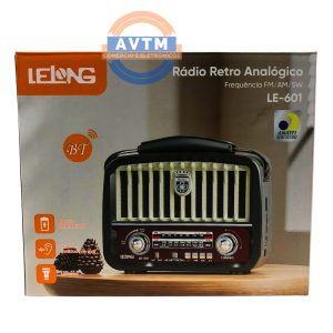 LE-601 Rádio Retrô Analógico 