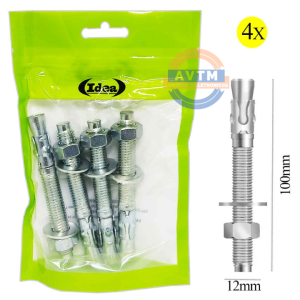 ID-0188P Chumbador Parabolt 12mm x 100mm – 4 Peças