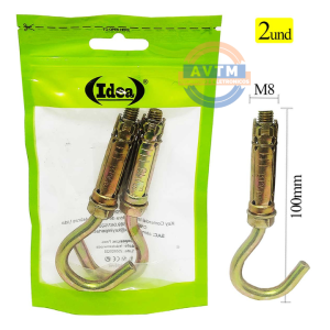 ID-0806P – Parabolt Gancho M8 x 100mm (2 Peças)