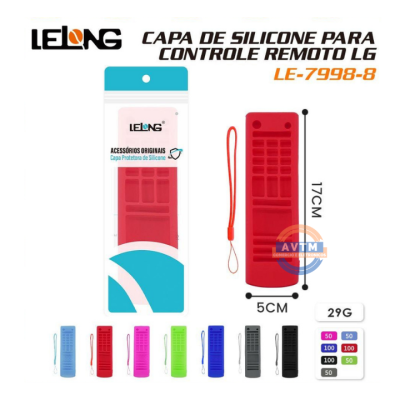LE-7998-8 – Capa de Silicone para Controle Remoto LG