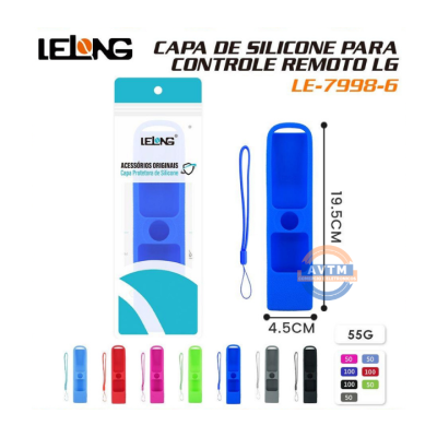 LE-7998-6 – Capa de Silicone para Controle Remoto LG
