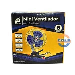 IPBAR-51217 Mini Ventilador com 3 Hélices 6 Polegadas