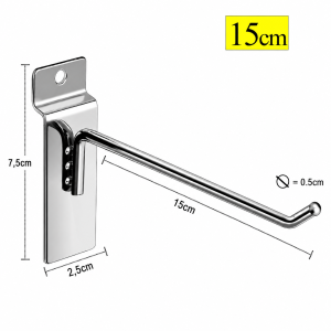 ATF-1453 Gancho Expositor para Painel Canaletado 15cm