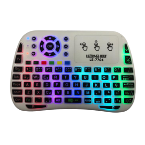 Controle Remoto Mini Teclado com Iluminação LED LE-7704