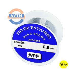 ATF-2510 FIO DE ESTANHO P/SOLDA 0,8MM