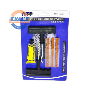 ATF 4002 Kit de Reparo de Pneus com 8 Peças