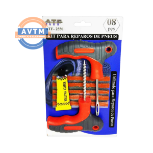 ATF 2550 Kit de Reparo de Pneus com 8 Peças