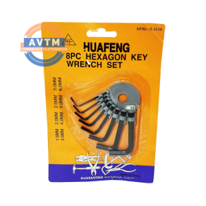 ATF-2380 Jogo De Chave Allen 08 Unidades