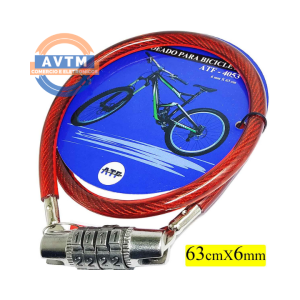 ATF-4053 - Cadeado para Bicicleta com Segredo 63cm x 6mm