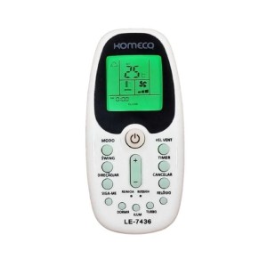 Controle Remoto para Ar-Condicionado Komeco e Midea LE-7436