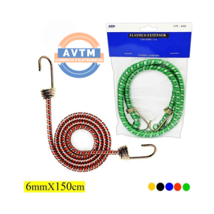 ATF-4450 Elástico Extensor 6mm x 150cm com Ganchos