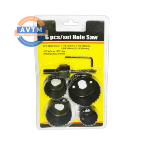 ATF-4950 Kit Serra Copo com 6 Peças - Multitamanhos