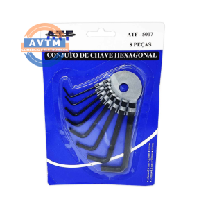 ATF-5007 Conjunto de Chave Hexagonal 8 Peças