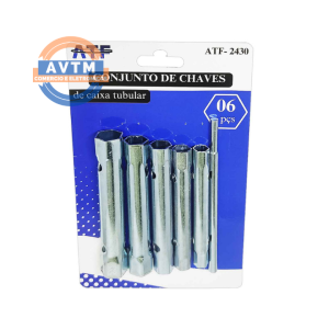 ATF-2430 Conjunto de Chaves Caixa Tubular 6 Peças