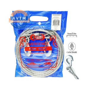 ID-0364C Cabo de Aço para Reboque 8mm x 4m