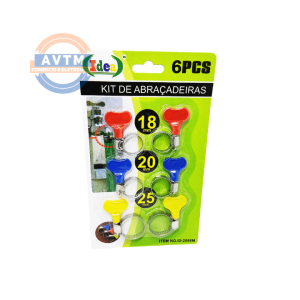 ID-2098M Kit de Abraçadeiras - 6 Peças