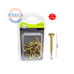 ID-2565P Kit de Parafusos 4mm x 25,5mm - 27 Unidades