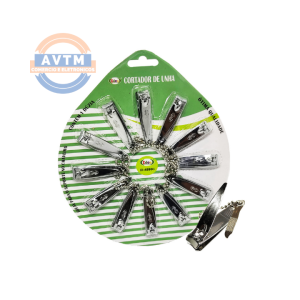 ID-4996C Cortador de Unha Cromado com Corrente – Kit 12 Peças