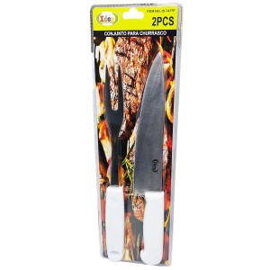 ID-7477F Conjunto para Churrasco 2 Peças (Faca + Garfo)