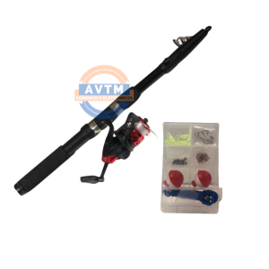 ID-8631M Kit de Pesca Completo com Vara, Molinete e Acessórios