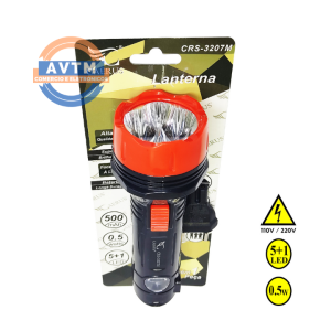 CRS-3207M Lanterna Recarregável 5+1 LEDs