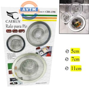 CRS-1398 Ralo para Pia 3 Tamanhos