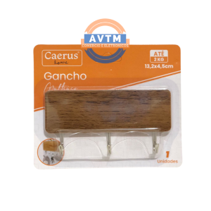 CRS-2320 Gancho de Parede com 3 Ganchos – Madeira