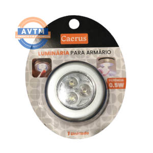 CRS-2195 Luminaria para armário redonda a pilha