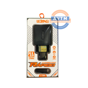 LE-230FC Carregador Rápido Lelong – 2 Portas + Cabo Tipo C